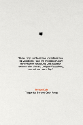Bended Open Ring