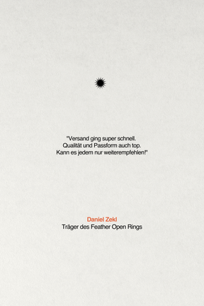 Feather Open Ring