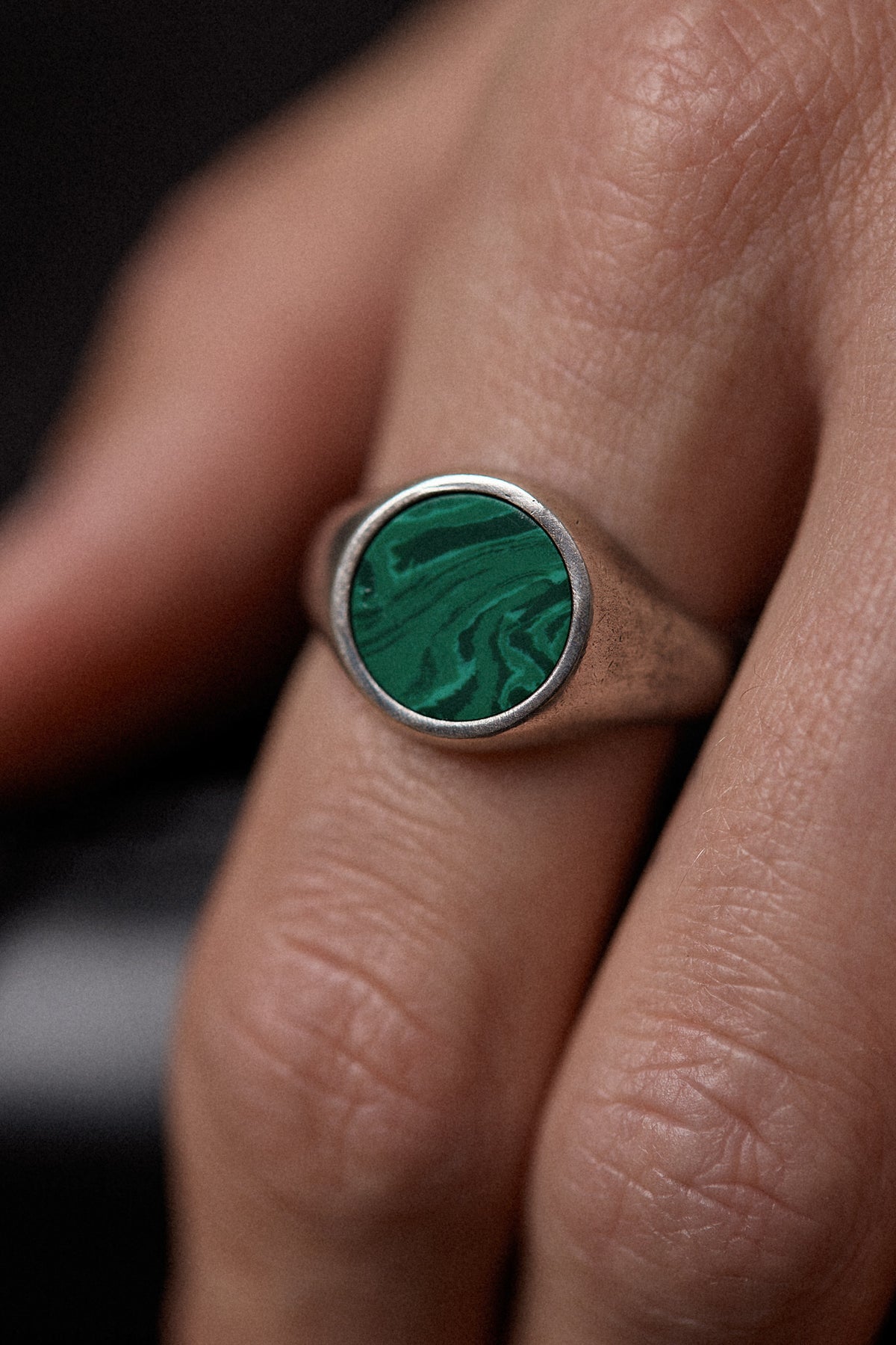 Onyx Ring - Midnight Green
