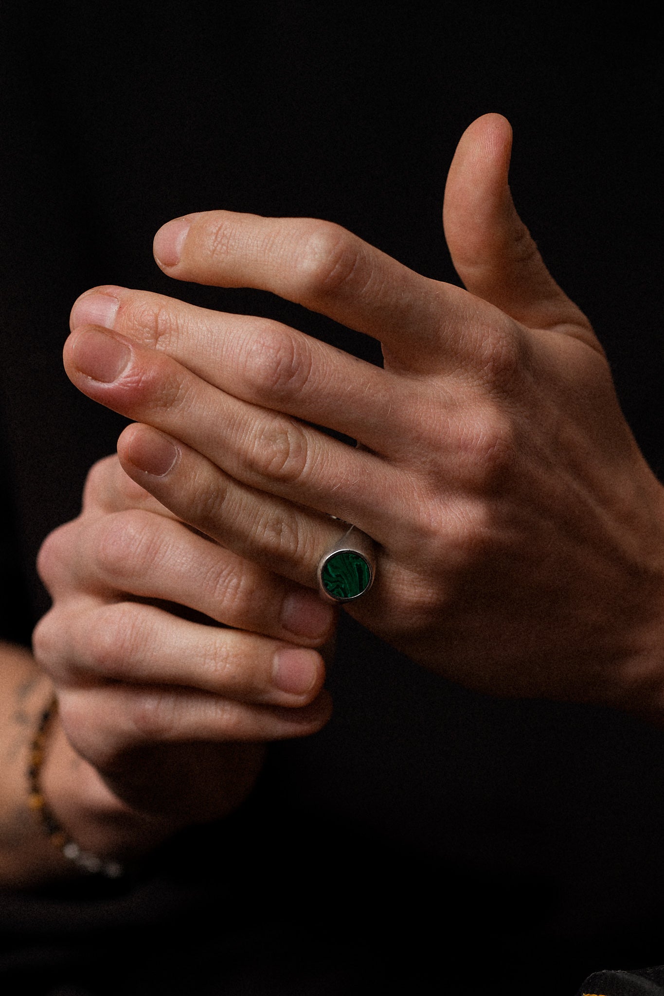 Onyx Ring - Midnight Green