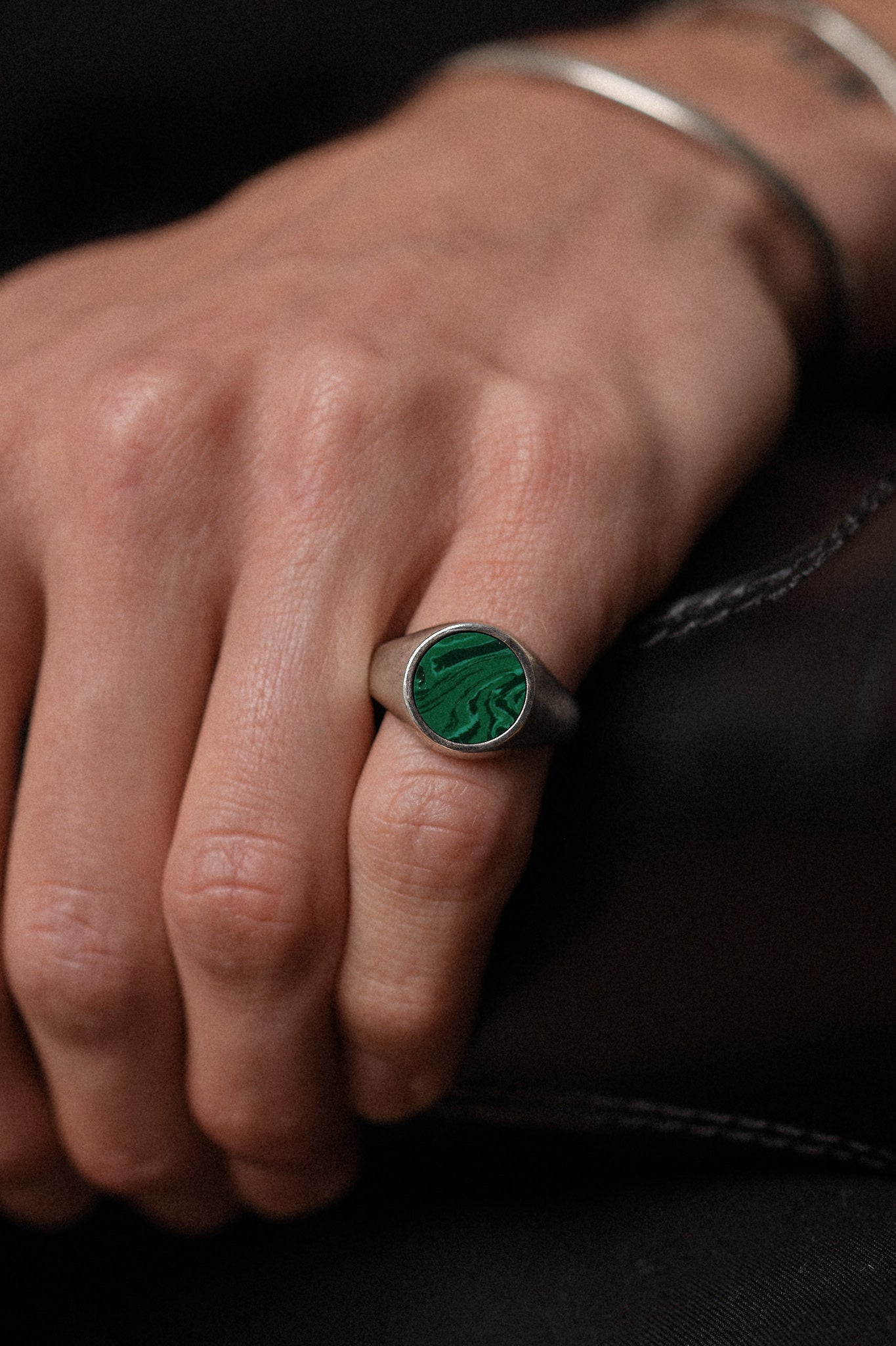 Onyx Ring - Midnight Green