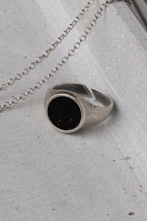Onyx Ring - Black Marble