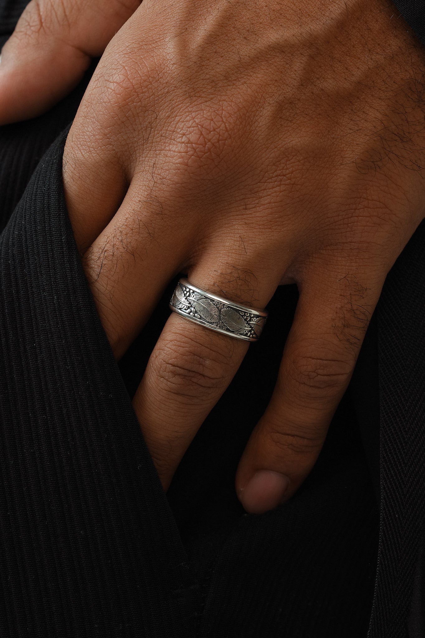 Feather Open Ring