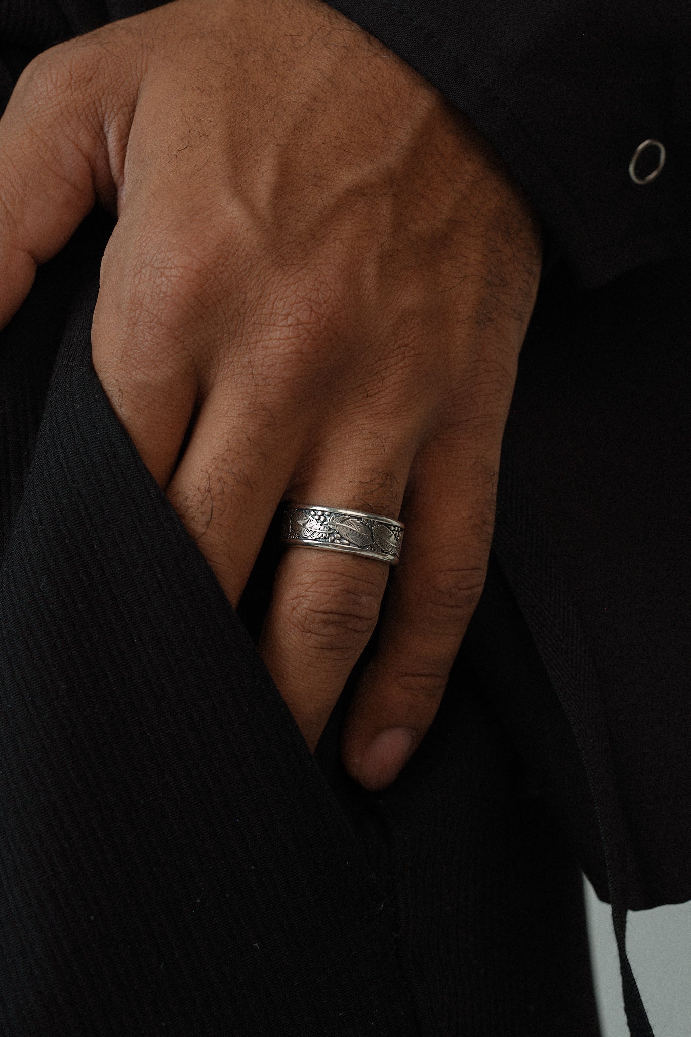 Feather Open Ring