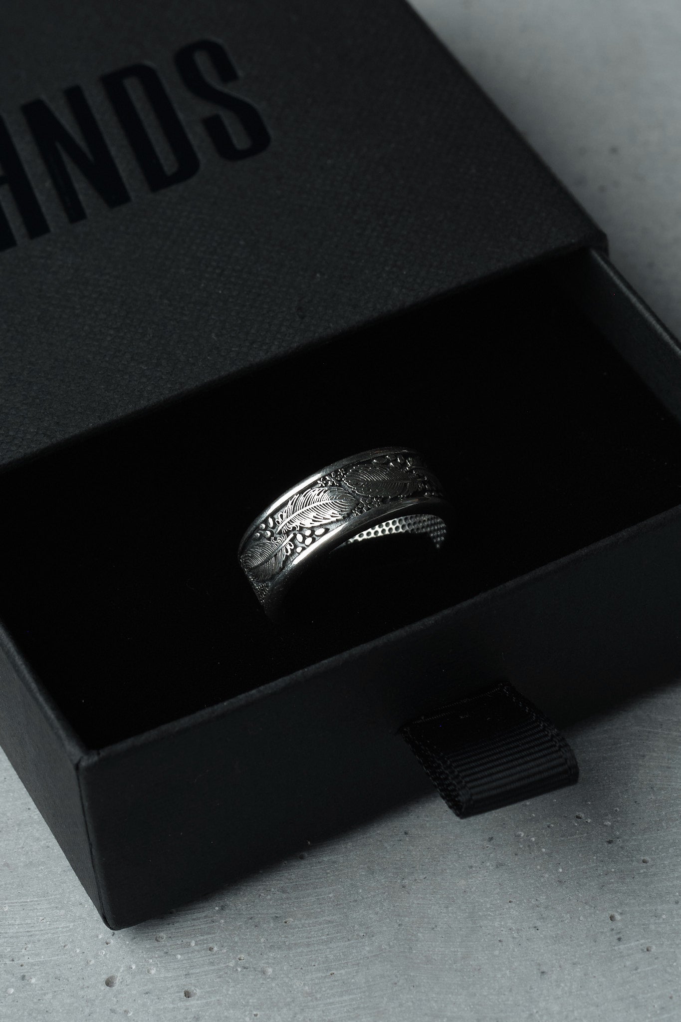 Feather Open Ring