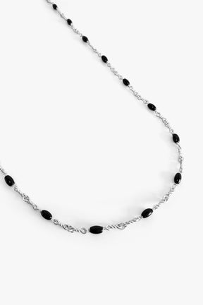 Dusk Chain mit Onyx und 925 Sterlingsilber