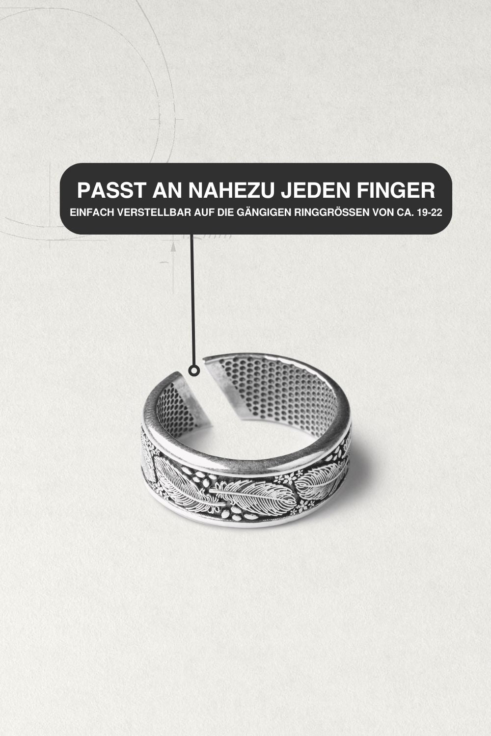 Feather Open Ring